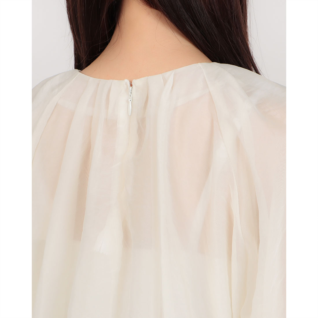 マガジンデモードシュシュ MAGASIN DE MODE Chou Chou オーガンジーバルーンショートブラウス trc （ブラック） ブラック