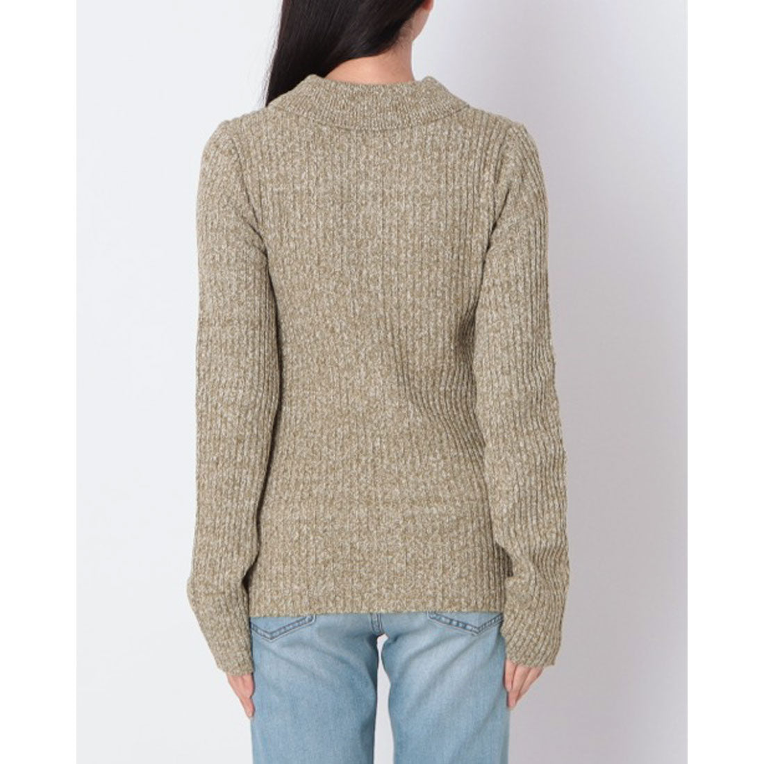 マガジンデモードシュシュ MAGASIN DE MODE Chou Chou ミックスホック付きポロニット DTK （グリーン） グリーン