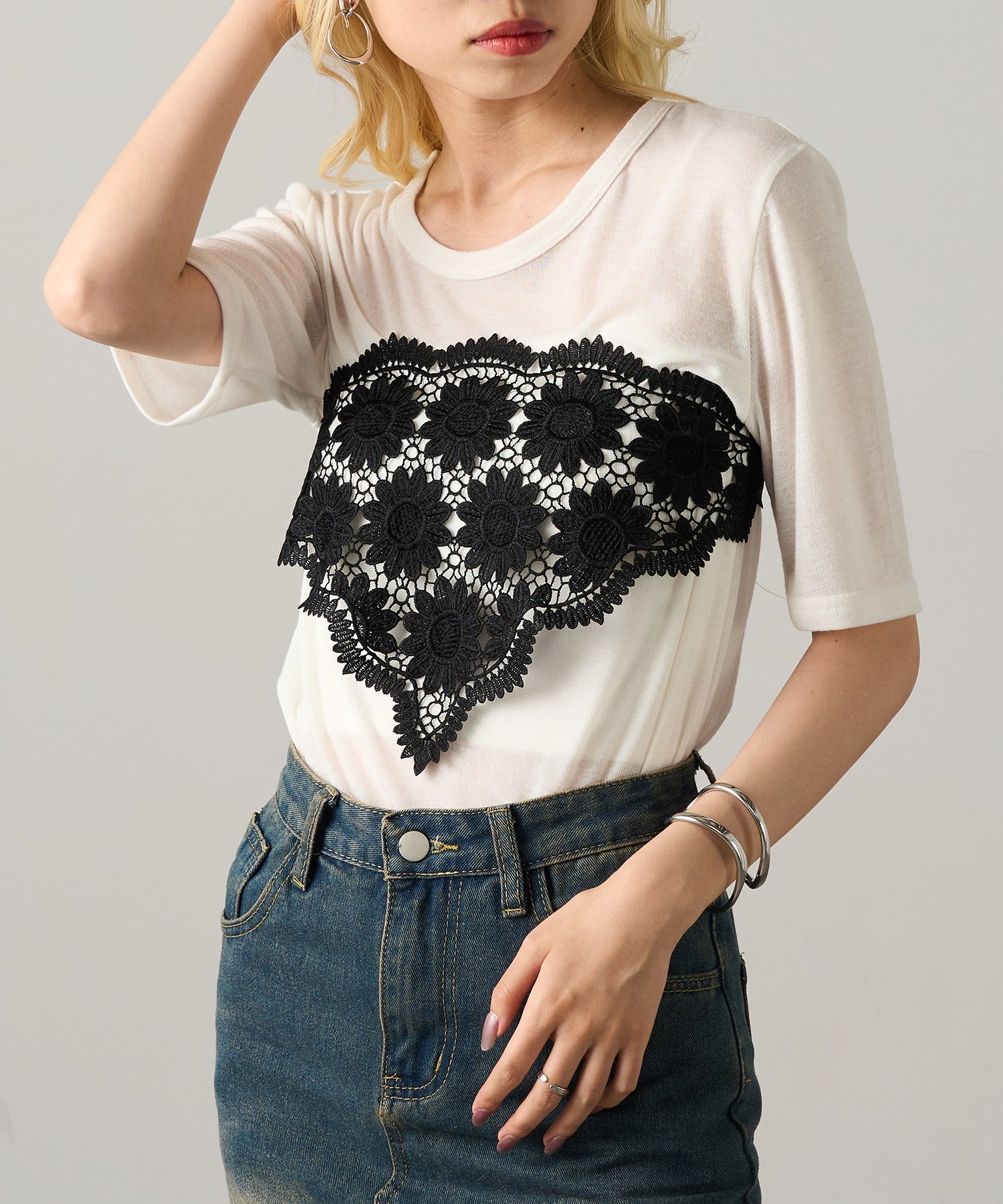 マガジンデモードオンジェナ MAGASIN DE MODE Onjna ヘッドレススカーフ  バブーシュカ OSWY （ブラック） ブラック
