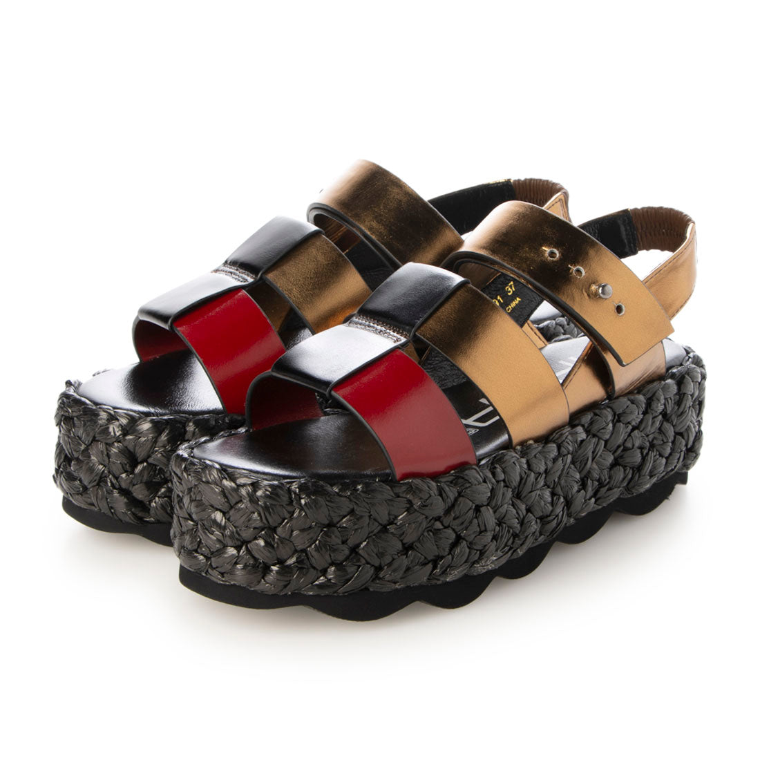 Mana MANA Color Combination Jute Sandals