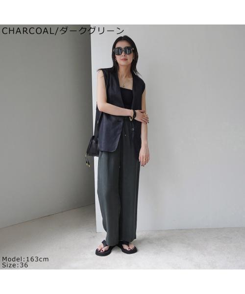 マルモア marmors marmors パンツ straight pants 0225103028 （CHARCOAL/ダークグリーン） CHARCOAL/ダークグリーン
