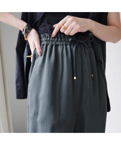 マルモア marmors marmors パンツ straight pants 0225103028 （CHARCOAL/ダークグリーン） CHARCOAL/ダークグリーン