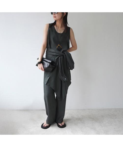 マルモア marmors marmors パンツ straight pants 0225103028 （CHARCOAL/ダークグリーン） CHARCOAL/ダークグリーン