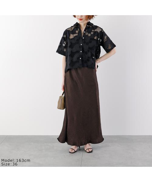 マルモア marmors marmors ナロースカート bias narrow skirt 0225102023 サテン （BROWN/ブラウン） BROWN/ブラウン
