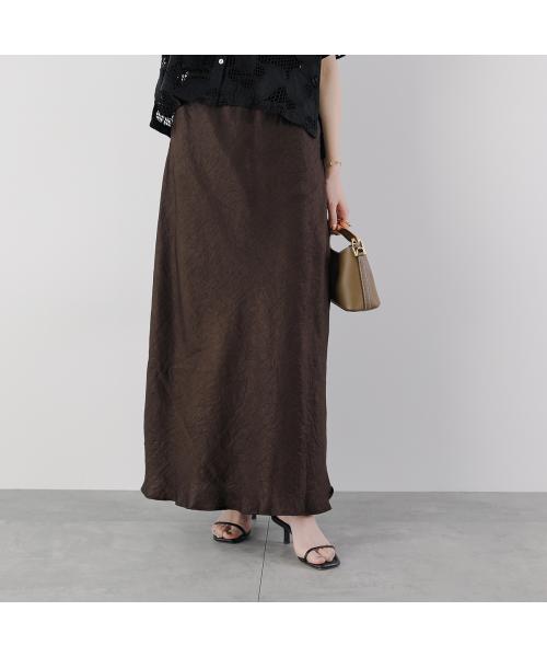 マルモア marmors marmors ナロースカート bias narrow skirt 0225102023 サテン （BROWN/ブラウン） BROWN/ブラウン