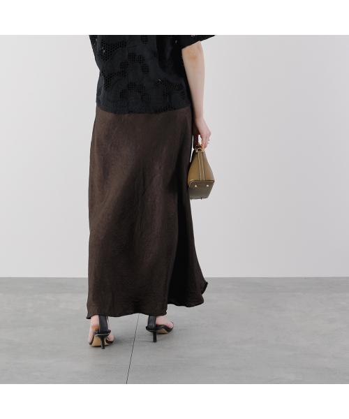 マルモア marmors marmors ナロースカート bias narrow skirt 0225102023 サテン （BROWN/ブラウン） BROWN/ブラウン