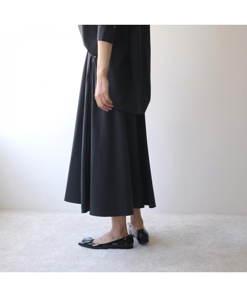 マルモア marmors marmors フレアスカート baias flare sk 0225302116 ストライプ （GRAY/チャコールグレー） GRAY/チャコールグレー
