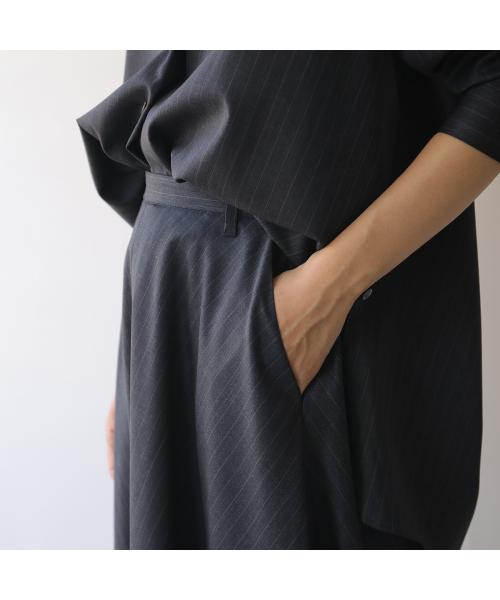 マルモア marmors marmors フレアスカート baias flare sk 0225302116 ストライプ （GRAY/チャコールグレー） GRAY/チャコールグレー