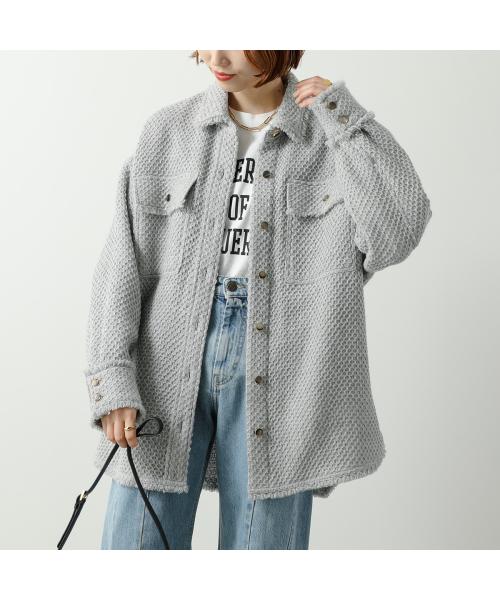 マルモア 【marmors】tweed fringe shirt BLACK marmors【マルモア】 tweed fringe shirt BLACK (0224301073)