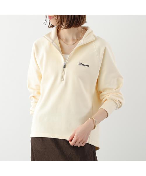 マルモア marmors marmors スウェット 226109003 ハーフジップ プルオーバー （YELLOW/イエロー） YELLOW/イエロー
