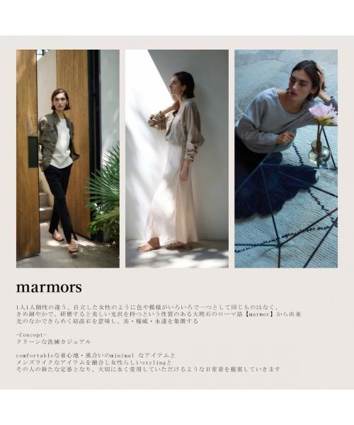 マルモア marmors marmors スウェット 226109003 ハーフジップ プルオーバー （YELLOW/イエロー） YELLOW/イエロー