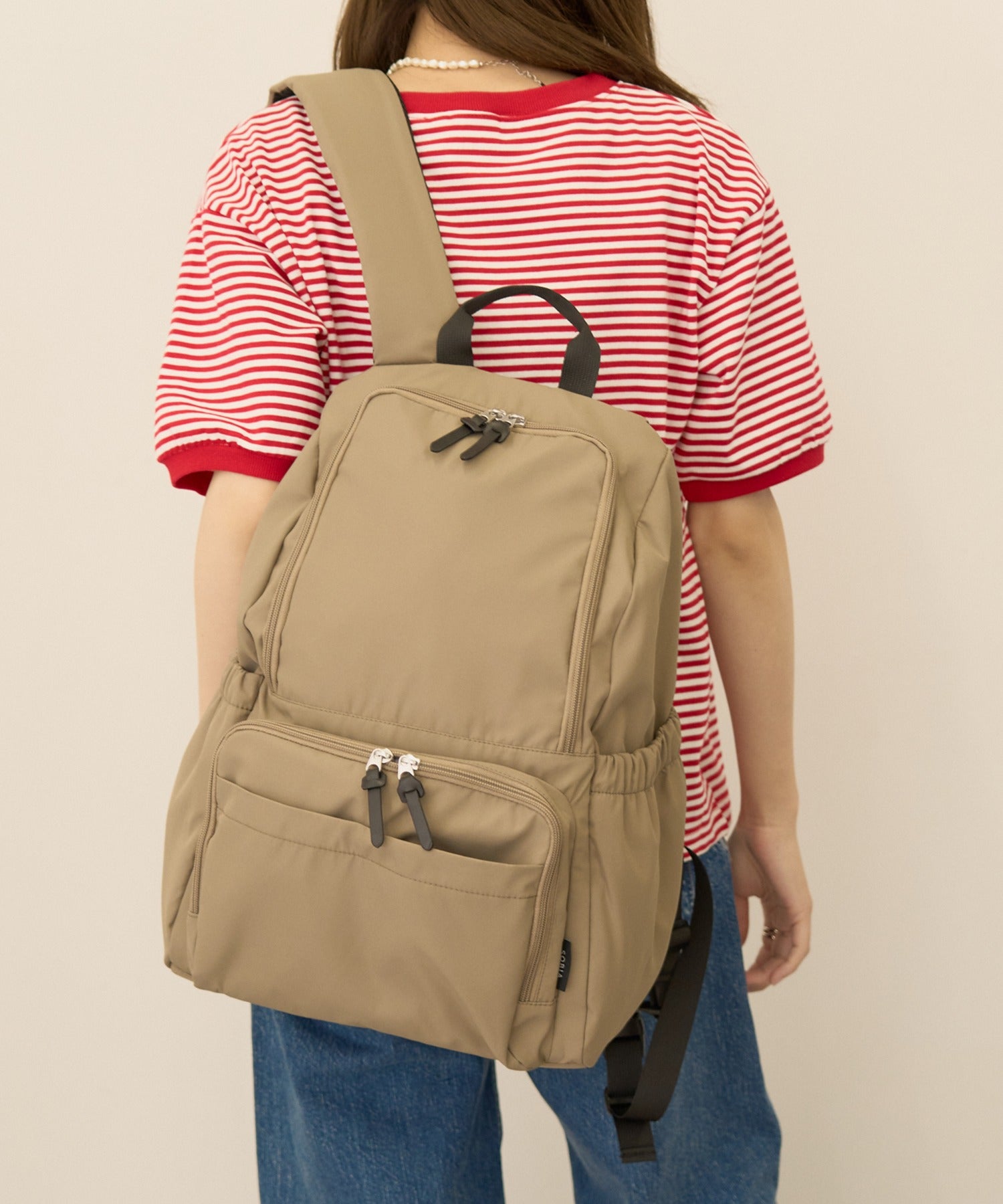エーバイマガジンデモード A by MAGASIN DE MODE ママカル自立多機能リュック （カーキ） カーキ