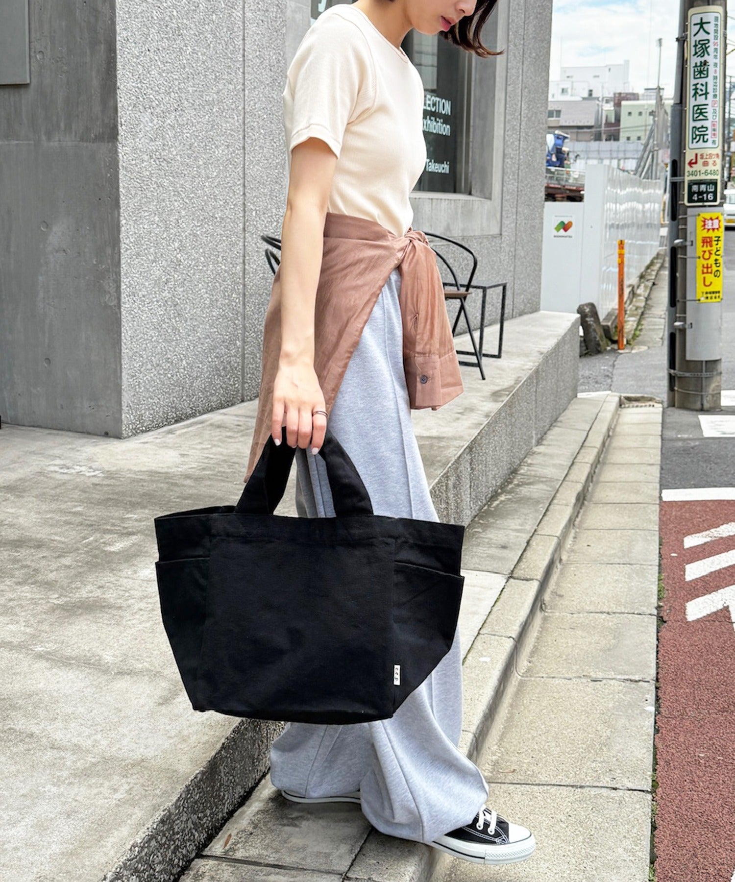 エーバイマガジンデモード A by MAGASIN DE MODE e.e.p.キュービックトート SNBD （ブラック） ブラック