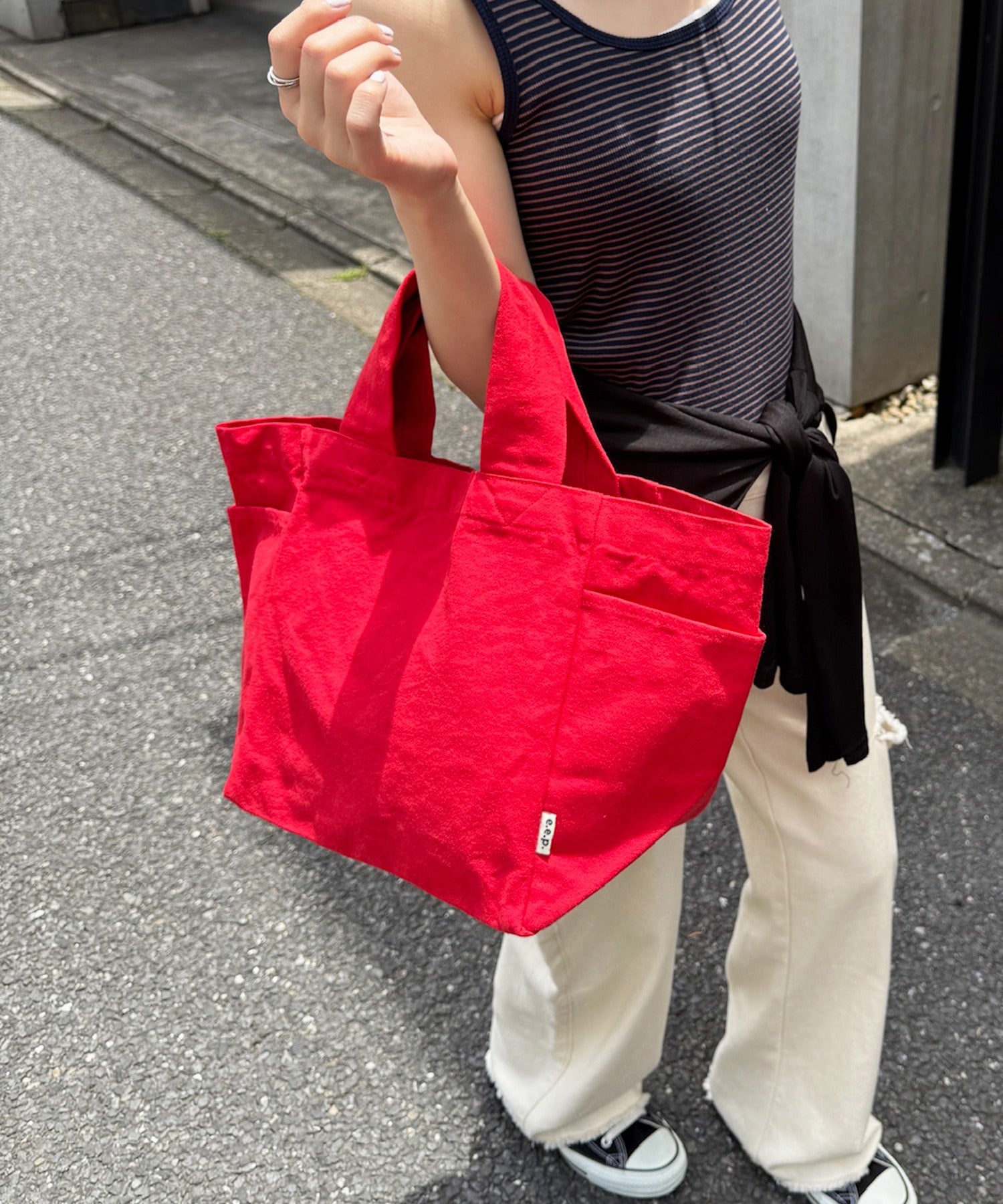 エーバイマガジンデモード A by MAGASIN DE MODE e.e.p.キュービックトート SNBD （レッド） レッド