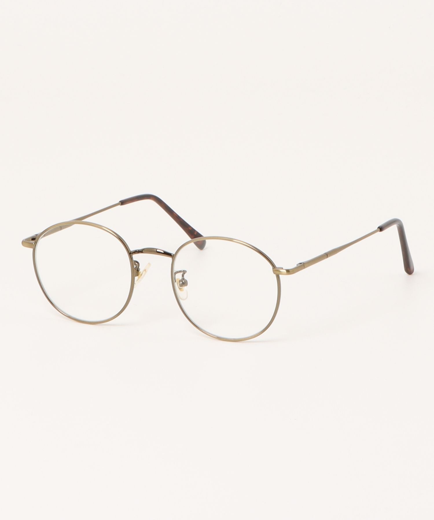 マガジンデモードエー MAGASIN DE MODE A 【MAGASIN DE MODE A】ヴィンテージライクサングラス フラットレンズ TNY3550 （ゴールド） ゴールド