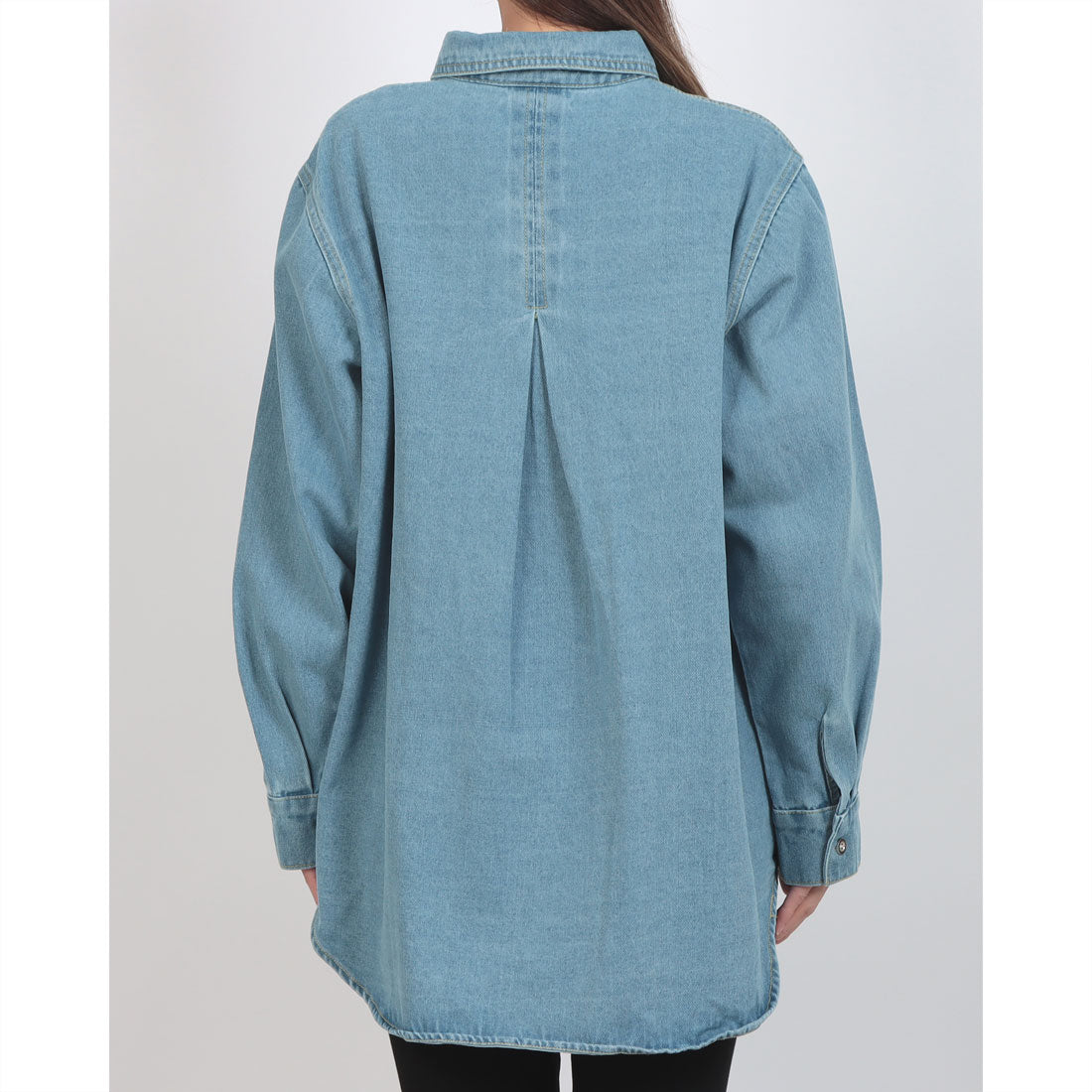 エーバイマガジンデモード A by MAGASIN DE MODE ウォッシュ加工デニムシャツ KNF （ブルー） ブルー
