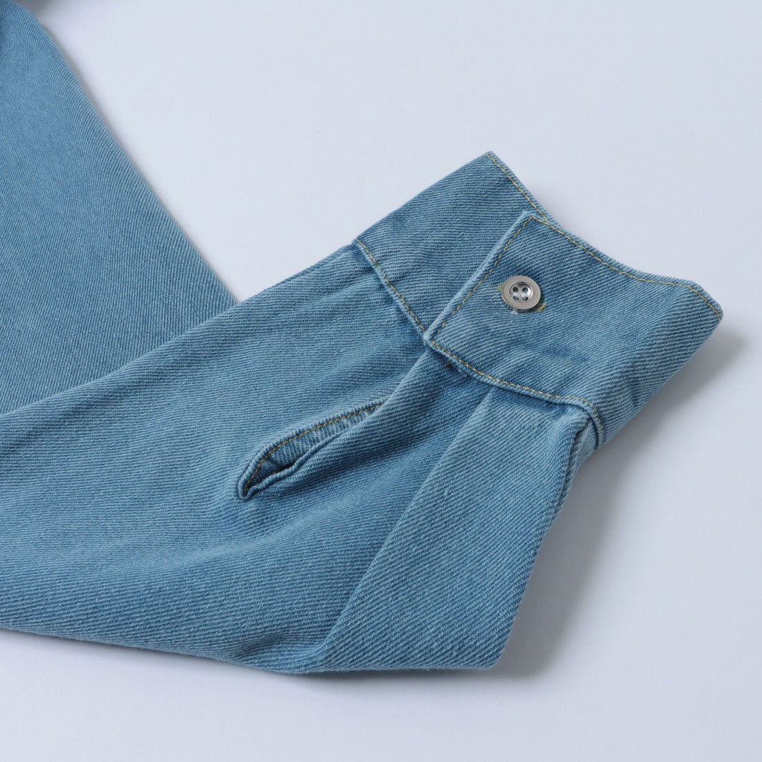 エーバイマガジンデモード A by MAGASIN DE MODE ウォッシュ加工デニムシャツ KNF （ブルー） ブルー