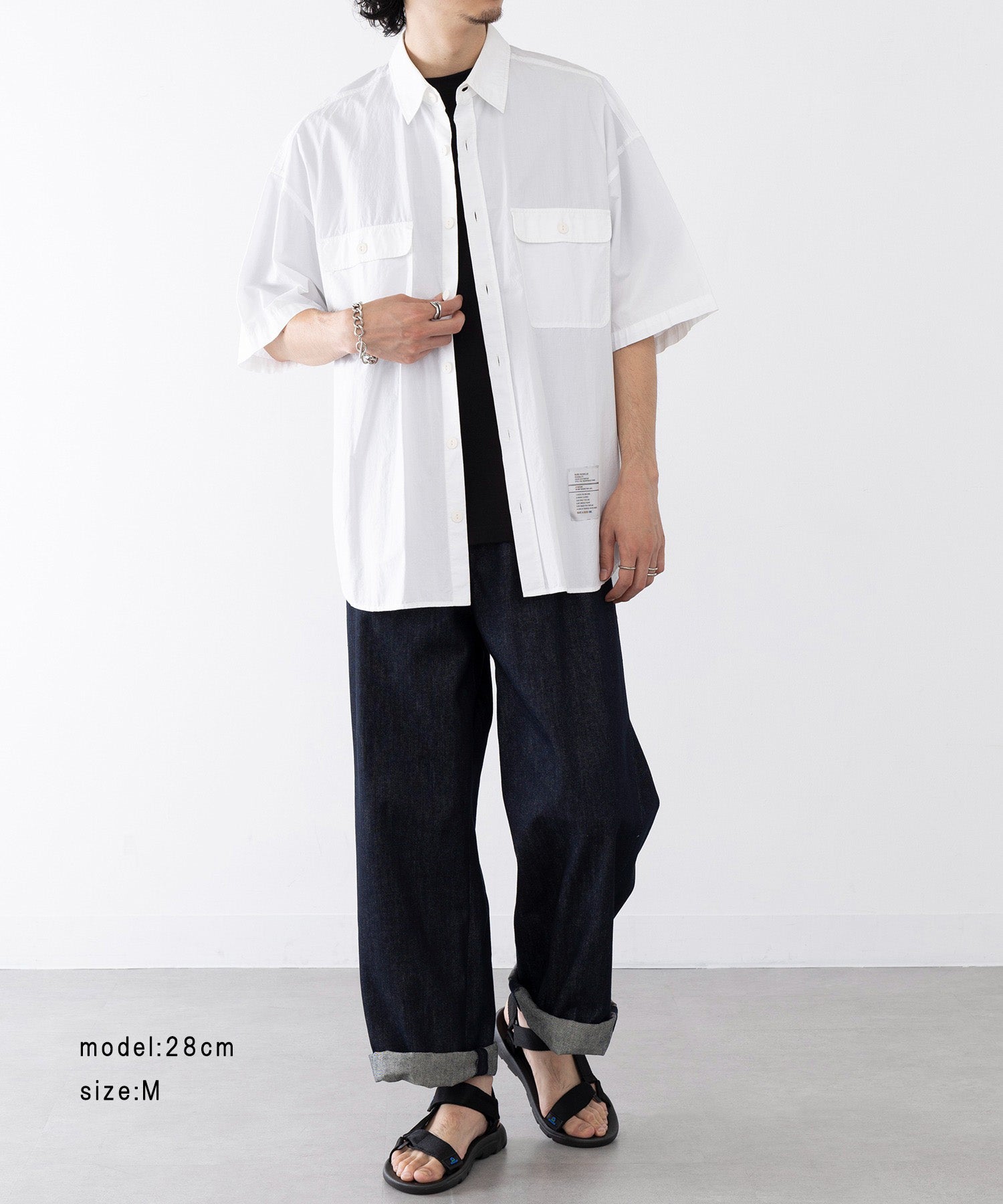 マガジンデモードハウス MAGASIN DE MODE HAUS メンズストラップサンダル KNF127 （ブラック） ブラック