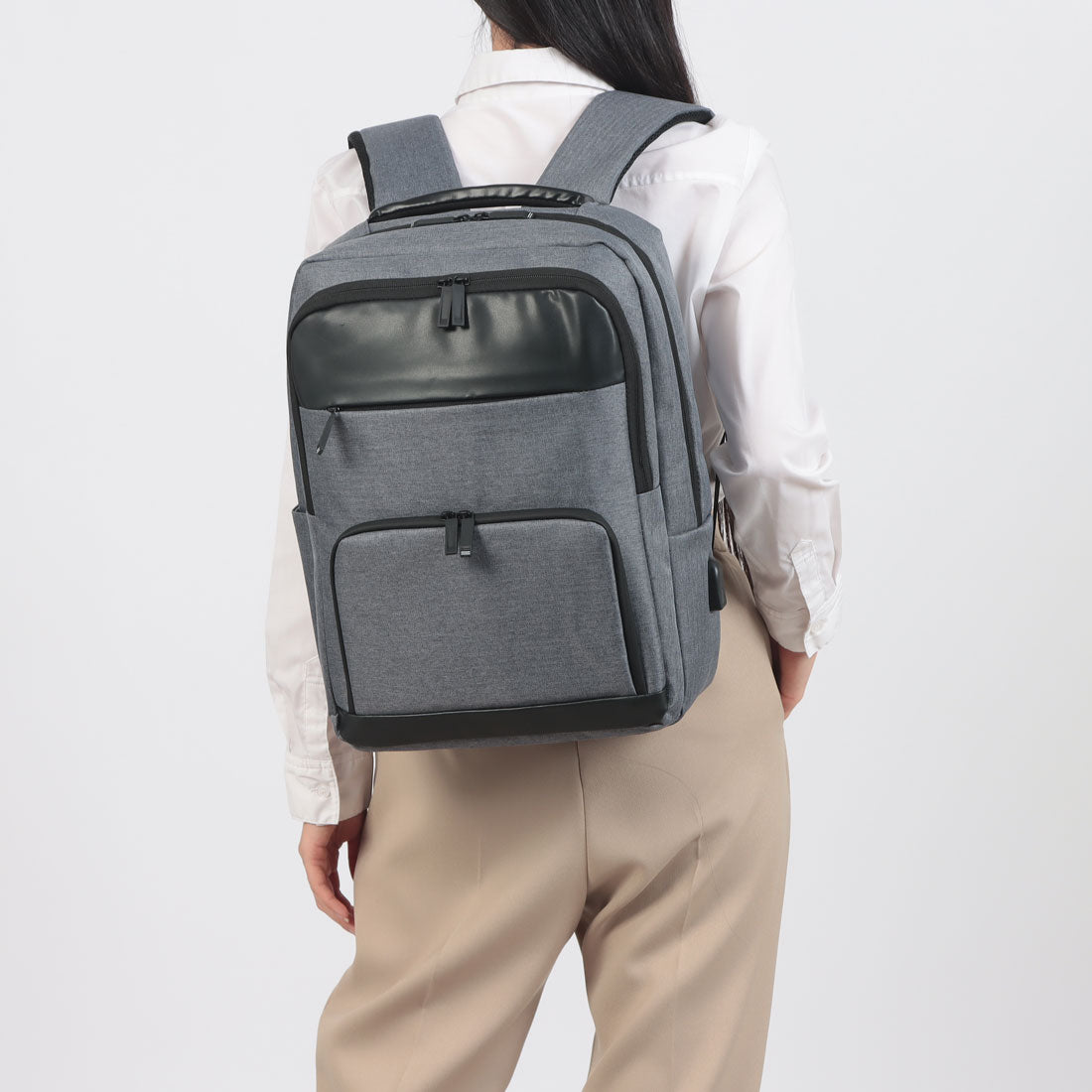 マガジンデモードトゥールズ MAGASIN DE MODE TOOLS ビジネスバックパック 撥水/PC・タブレット収納/充電ポート付き/A4収納 KNF147 （グレー） グレー