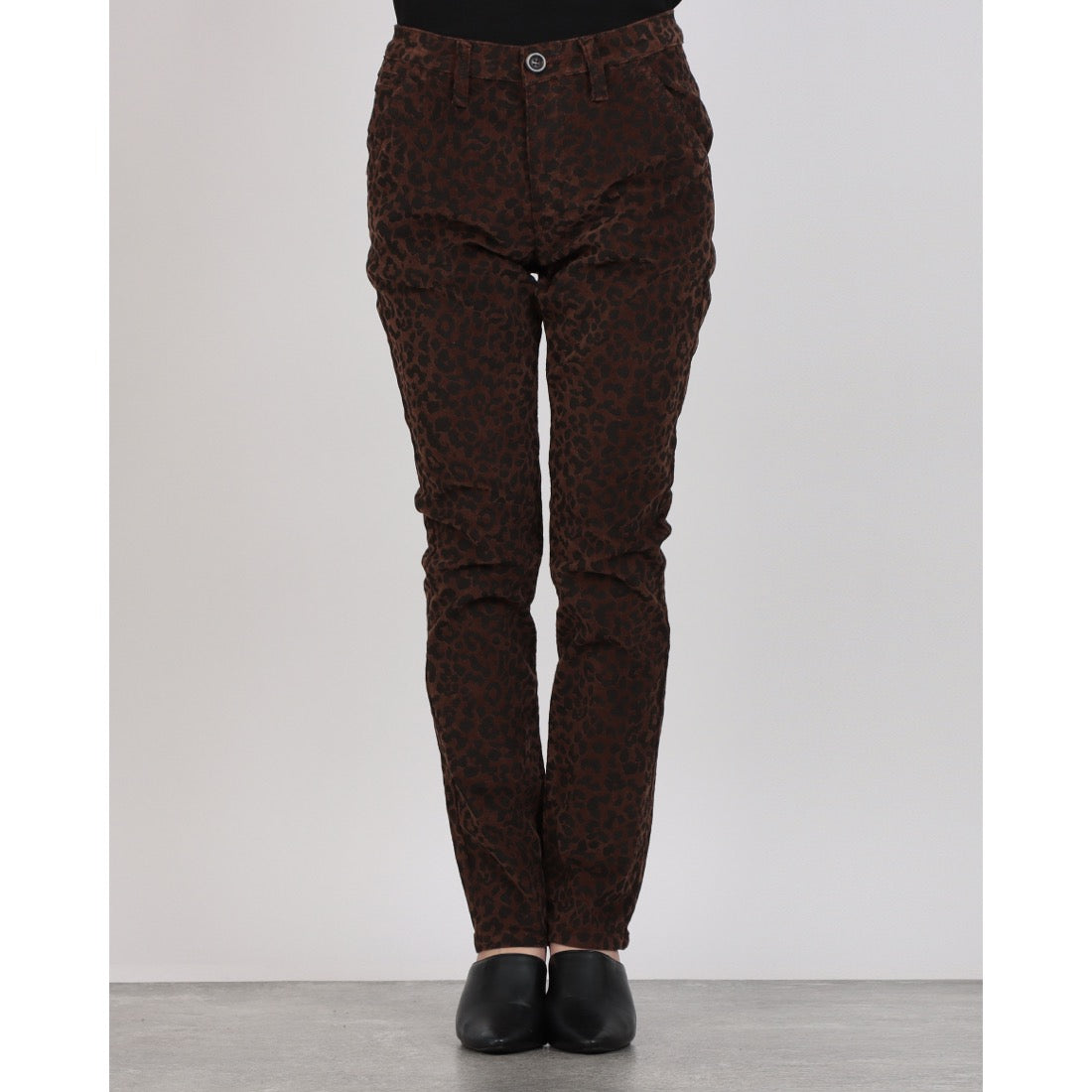メゾンオナド MAISON ONADO レオパード柄コーデュロイパンツ （BROWN） BROWN