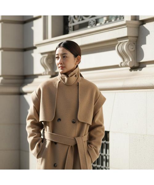 MAISON de R 2way リバーコート 259213 ウール （19/ブラック） 19/ブラック