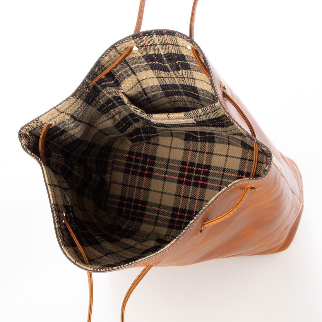 マドゥリ MADULI レザー巾着バッグ （BROWN） BROWN