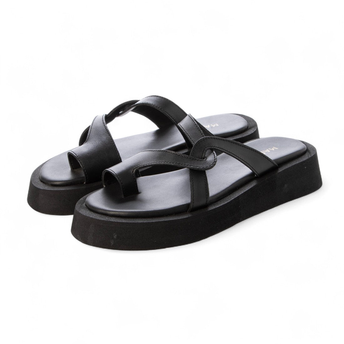 マドゥリ MADULI 厚底クロストングサンダル （BLACK） BLACK