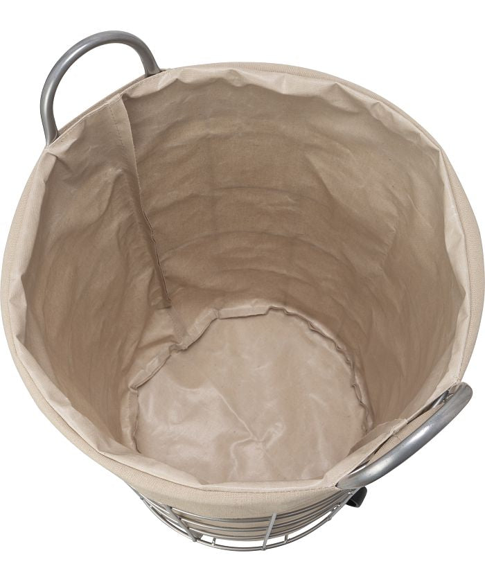 ブリッド BRID WIRE ARTS & PRO LAUNDRY ROUND BASKET with CASTER 33L