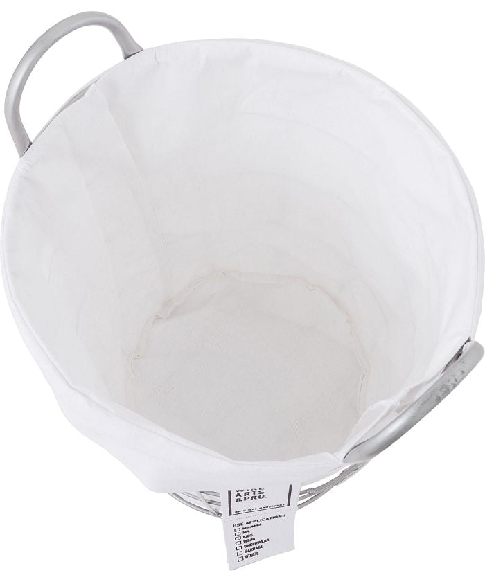 ブリッド BRID WIRE ARTS & PRO LAUNDRY ROUND BASKET with CASTER 33L