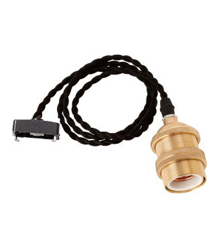 BRID GENERAL SOCKET E26 BLACK TWIST