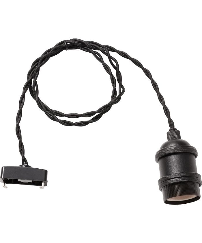 BRID GENERAL SOCKET E26 BLACK TWIST