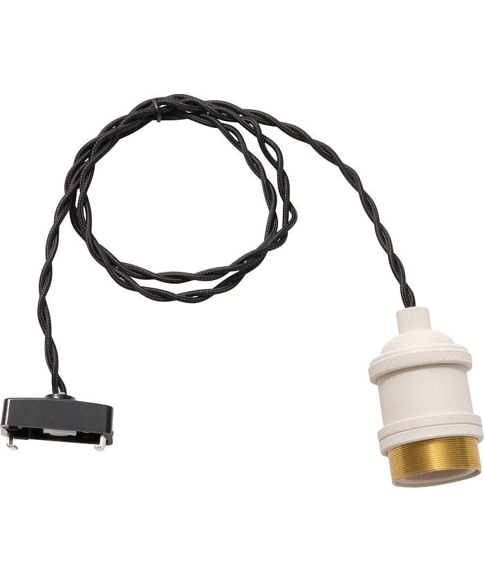 BRID GENERAL SOCKET E26 BLACK TWIST