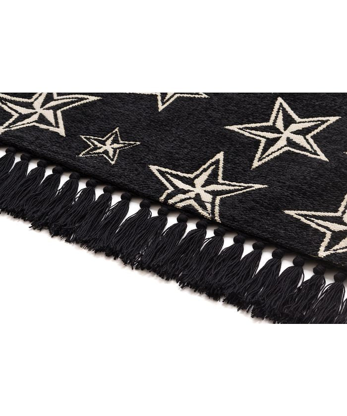 BRID STAR FRINGE RUG 90×130