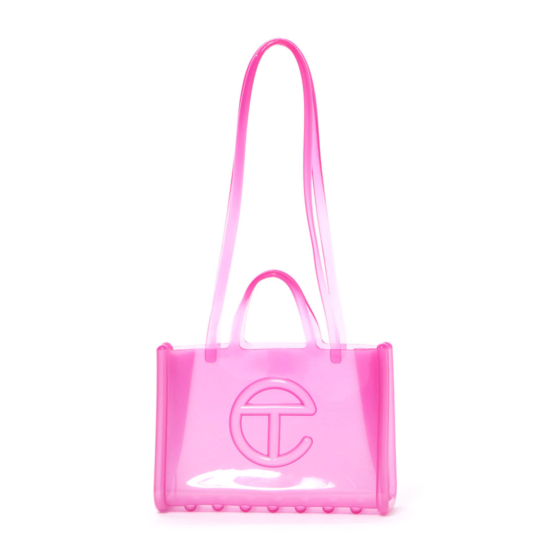 メリッサ melissa MELISSA LARGE JELLY SHOPPER BAG + TELFAR,CLEAR PINK