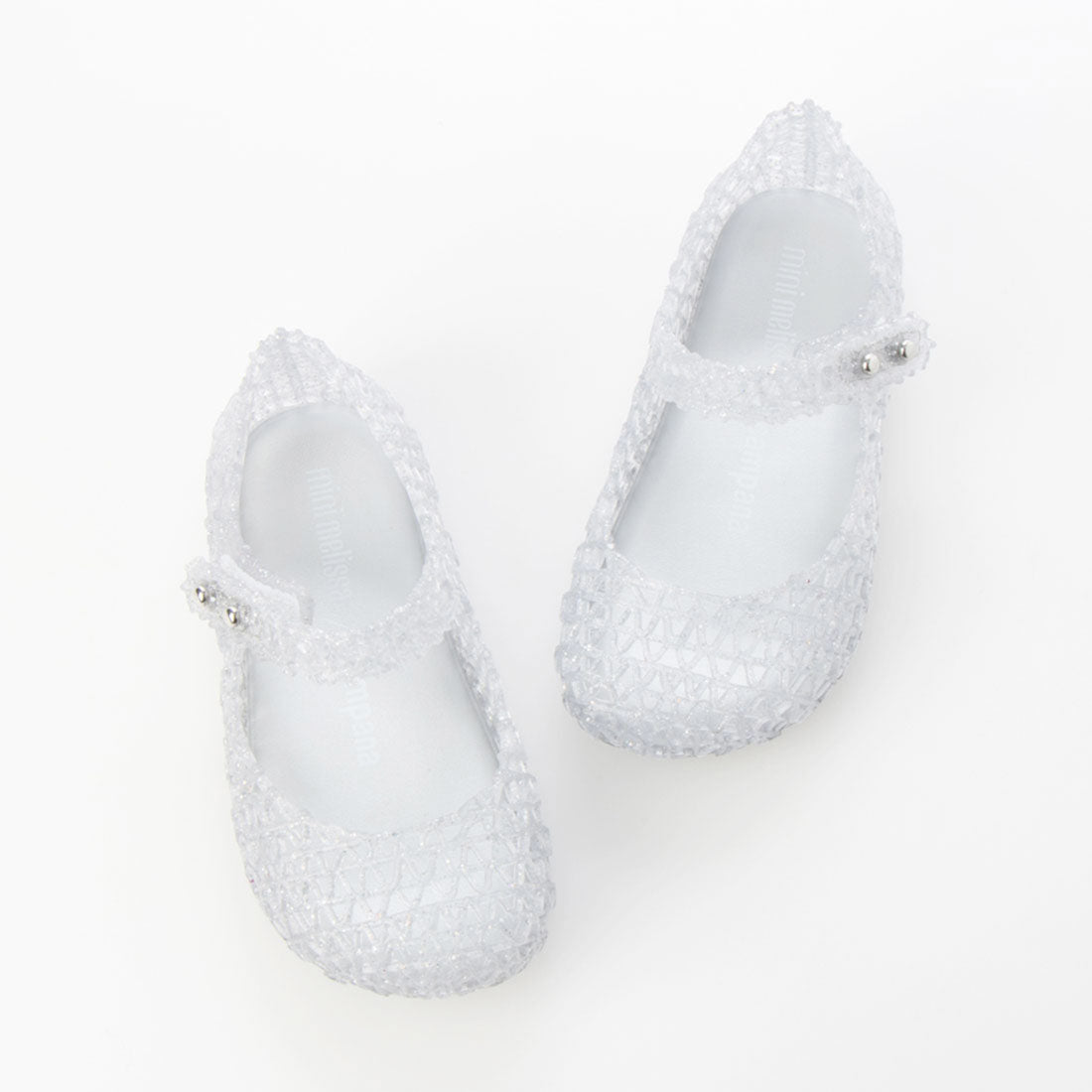 メリッサ melissa MINI MELISSA CAMPANA PAPEL BB （CLEAR GLITTER） CLEAR GLITTER