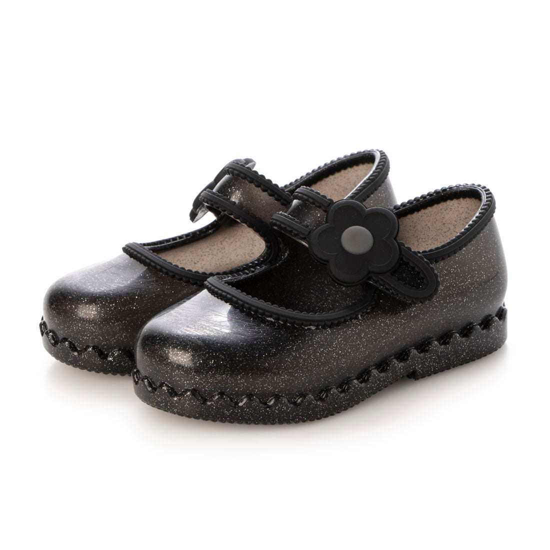 メリッサ melissa MINI MELISSA HIP BALLERINA BB （GLITTER BLACK） GLITTER BLACK