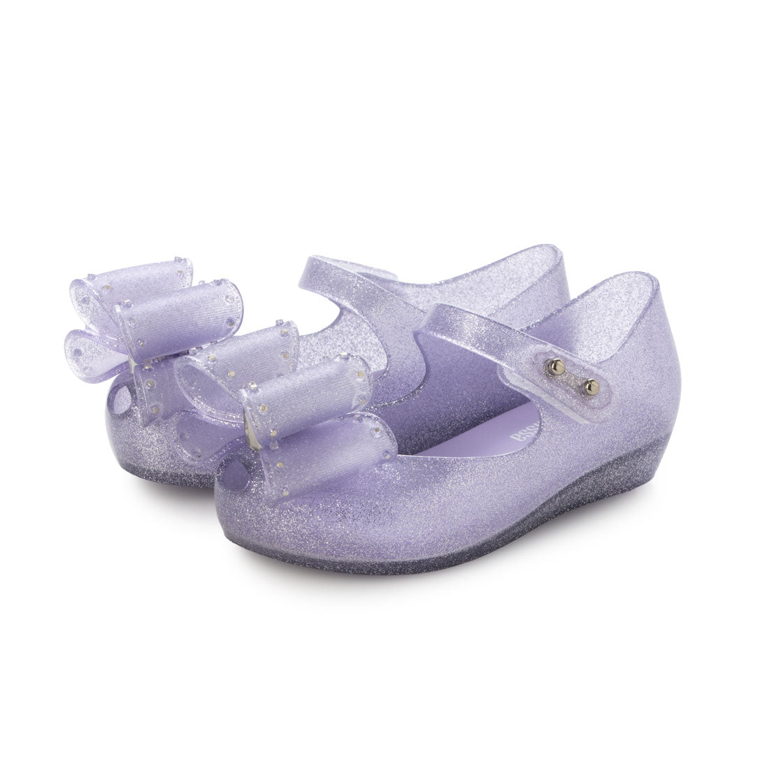 メリッサ melissa MINI MELISSA ULTRAGIRL CLASSIC BOW BB （GLITTER LILAC） GLITTER LILAC