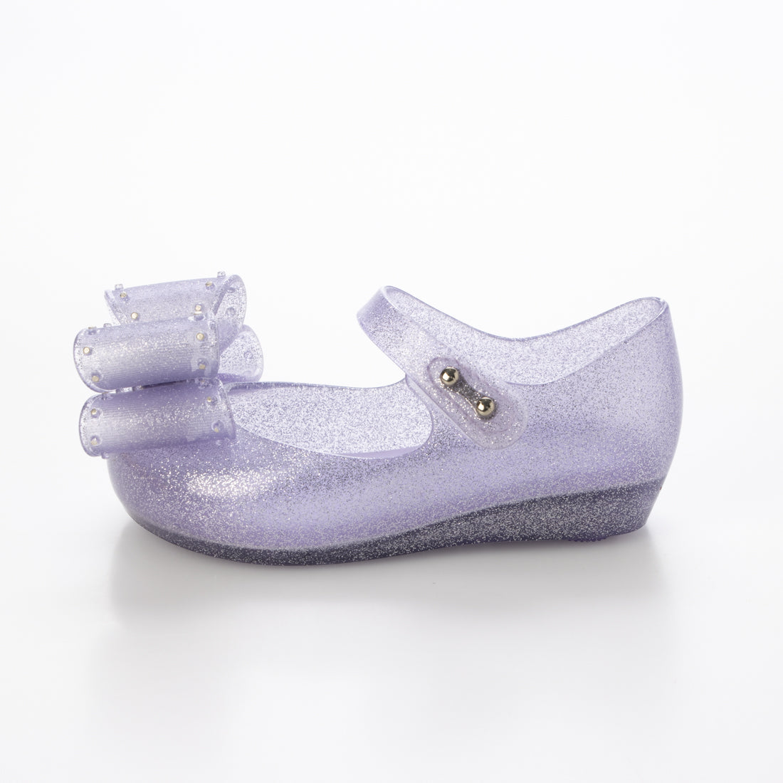 メリッサ melissa MINI MELISSA ULTRAGIRL CLASSIC BOW BB （GLITTER LILAC） GLITTER LILAC