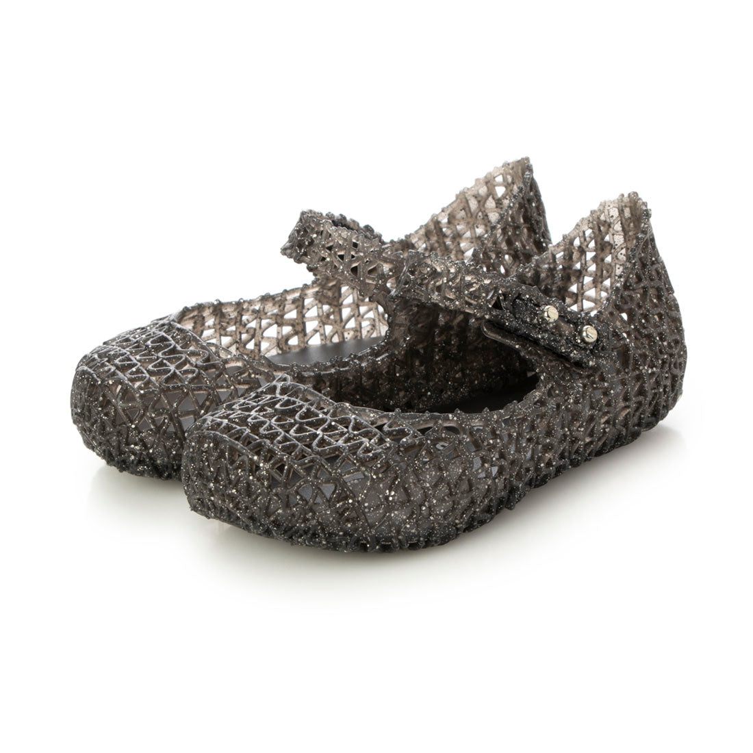 メリッサ melissa MINI MELISSA CAMPANA PAPEL BB （GLITTER BLACK） GLITTER BLACK