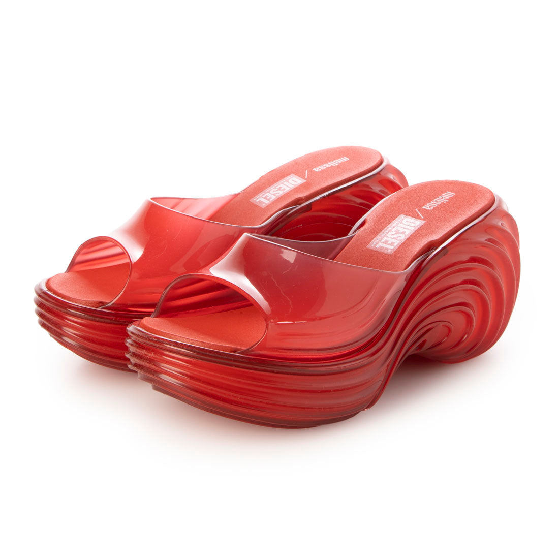 メリッサ melissa MELISSA QUANTUM PLATFORM + DIESEL AD （TRANSPARENT RED） TRANSPARENT RED