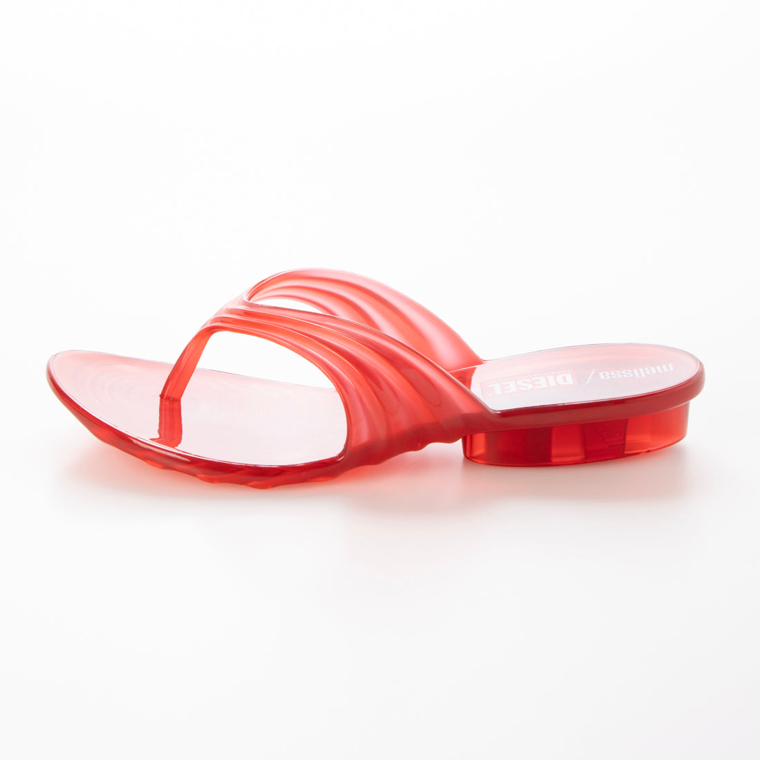 メリッサ melissa MELISSA QUANTUM THONG + DIESEL AD （TRANSPARENT RED） TRANSPARENT RED