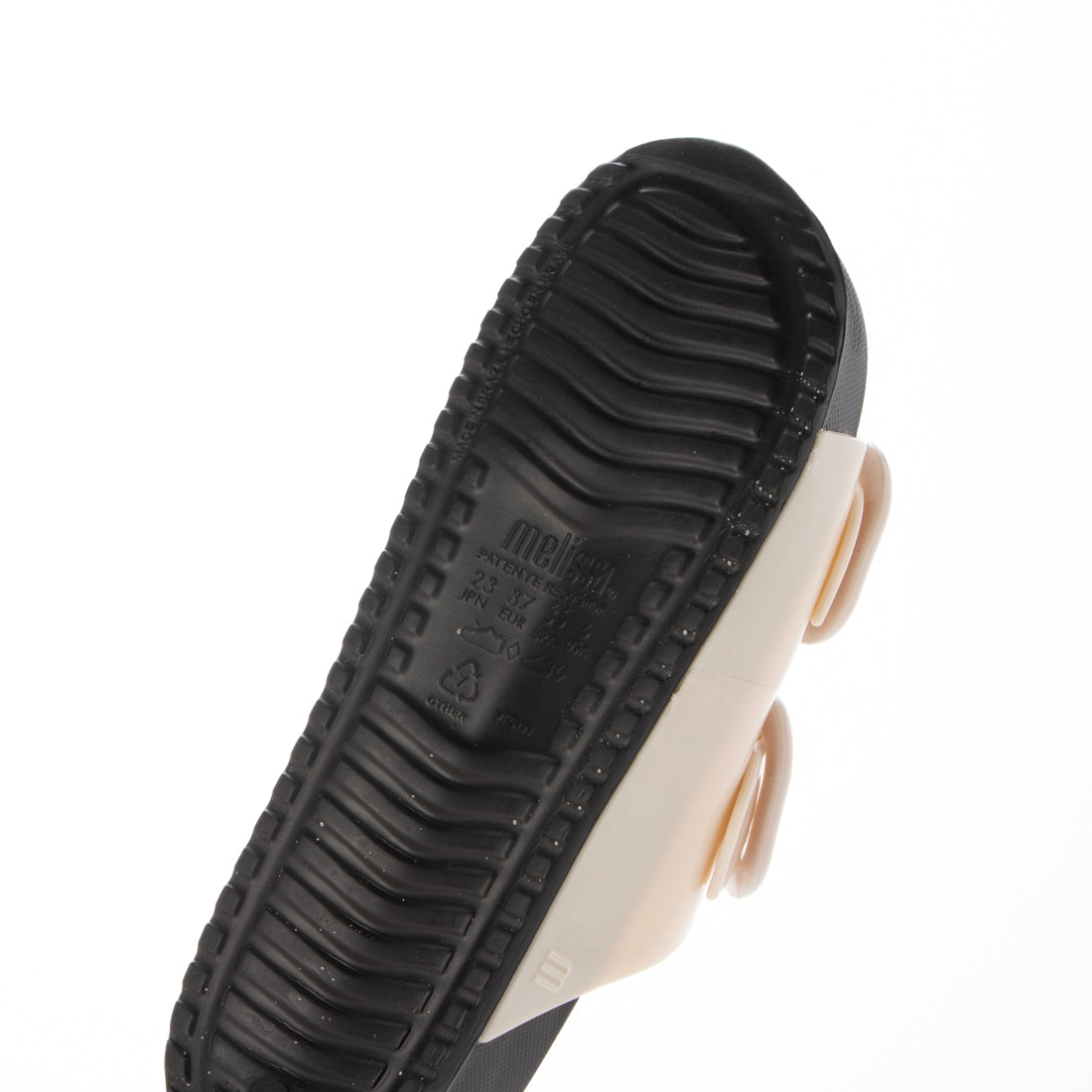 メリッサ melissa MELISSA COZY SLIDE AD （BLACK/BEIGE） BLACK/BEIGE