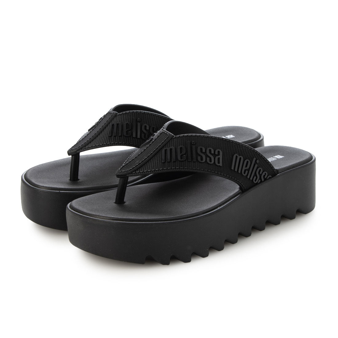 メリッサ melissa MELISSA M LOVER THONG PLATFORM AD （BLACK） BLACK