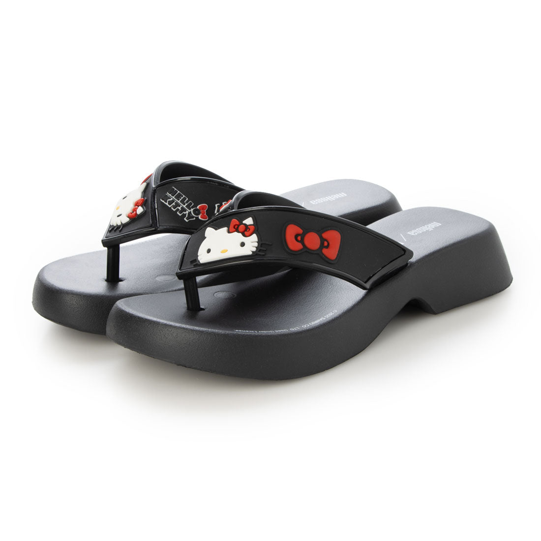 メリッサ melissa MELISSA FLATFORM + HELLO KITTY AD （BLACK/WHITE） BLACK/WHITE