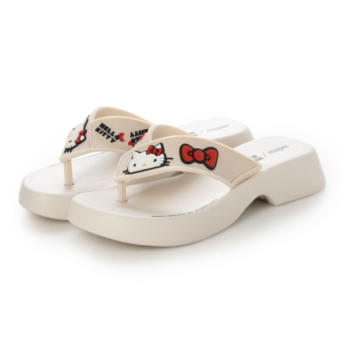 メリッサ melissa MELISSA FLATFORM + HELLO KITTY AD （BEIGE/BLACK） BEIGE/BLACK