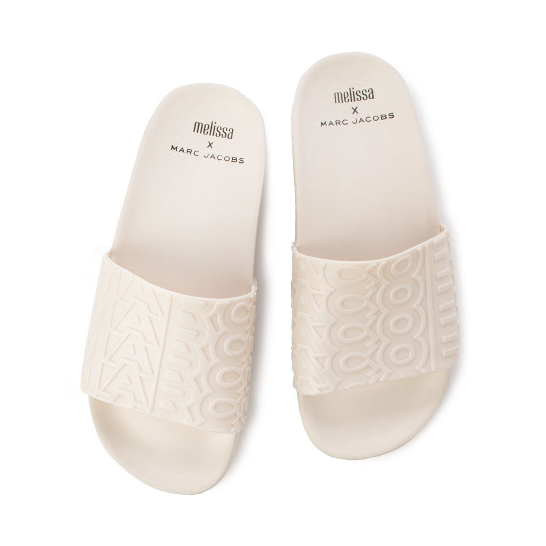 メリッサ melissa MELISSA SLIDE + MARC JACOBS AD,BEIGE
