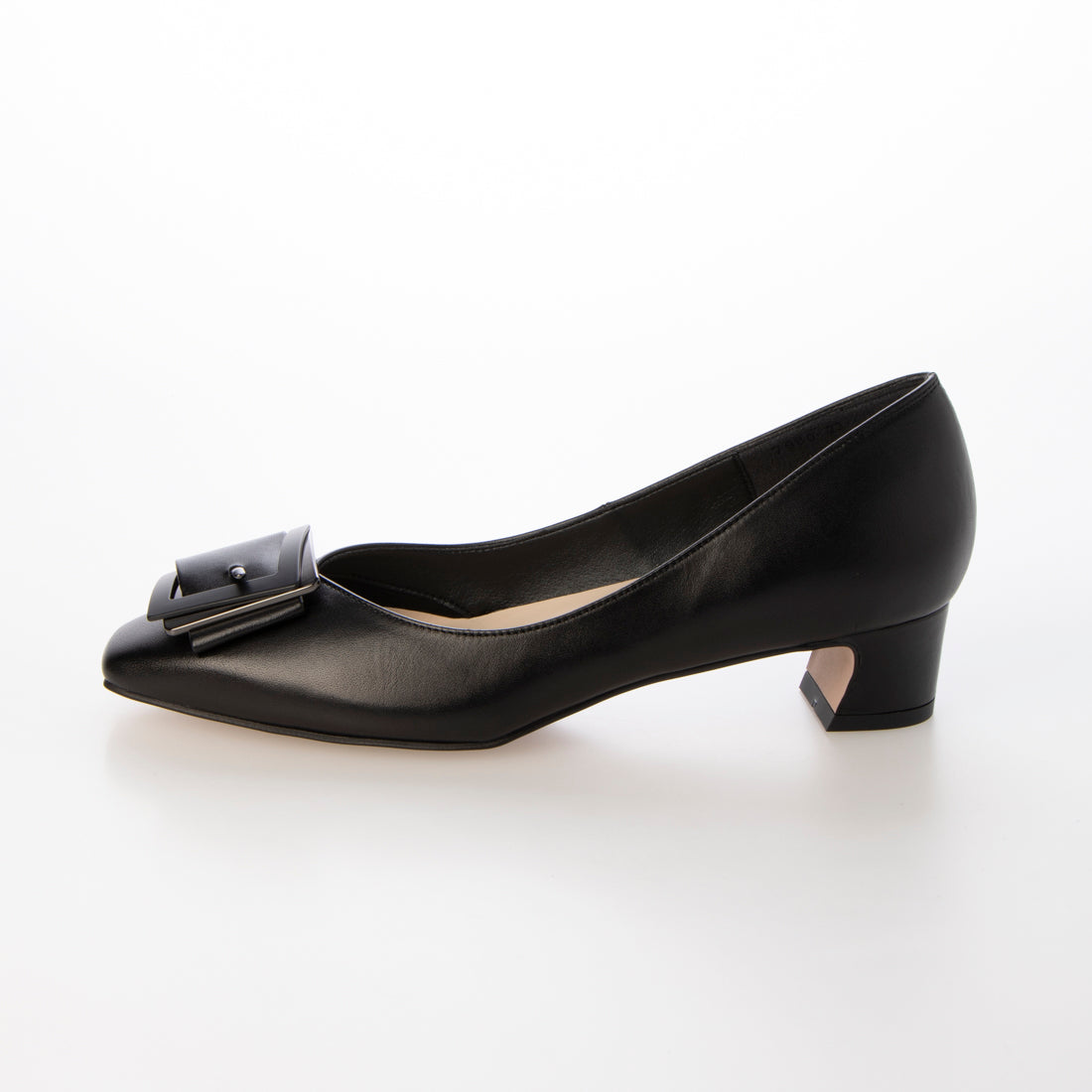 Melmo Buckle Motif Square Toe Pumps