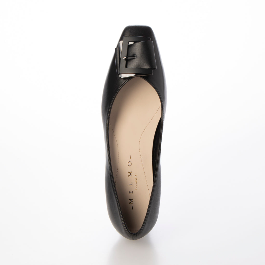 Melmo Buckle Motif Square Toe Pumps