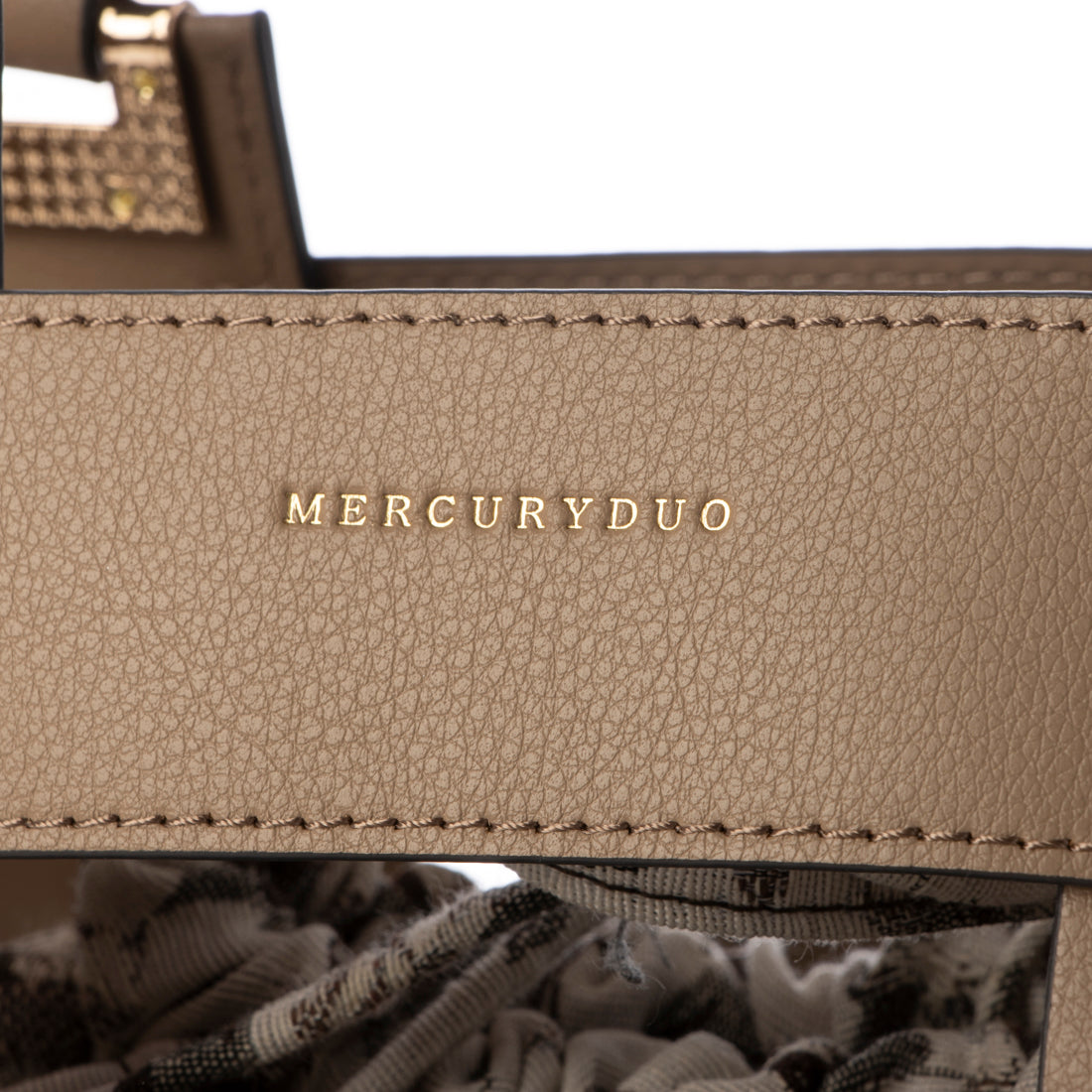 マーキュリーデュオ MERCURYDUO 軽量メッシュ 花柄巾着付ミニトートバッグ （BEG） BEG