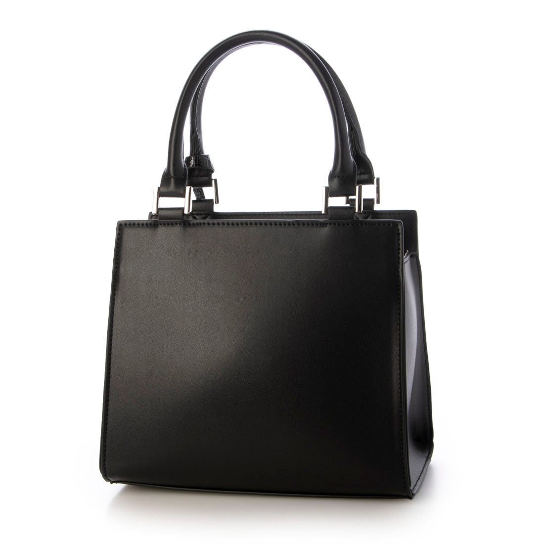 マーキュリーデュオ MERCURYDUO メタリッククラック調型押し フラップハンドバッグ （BLK） BLK